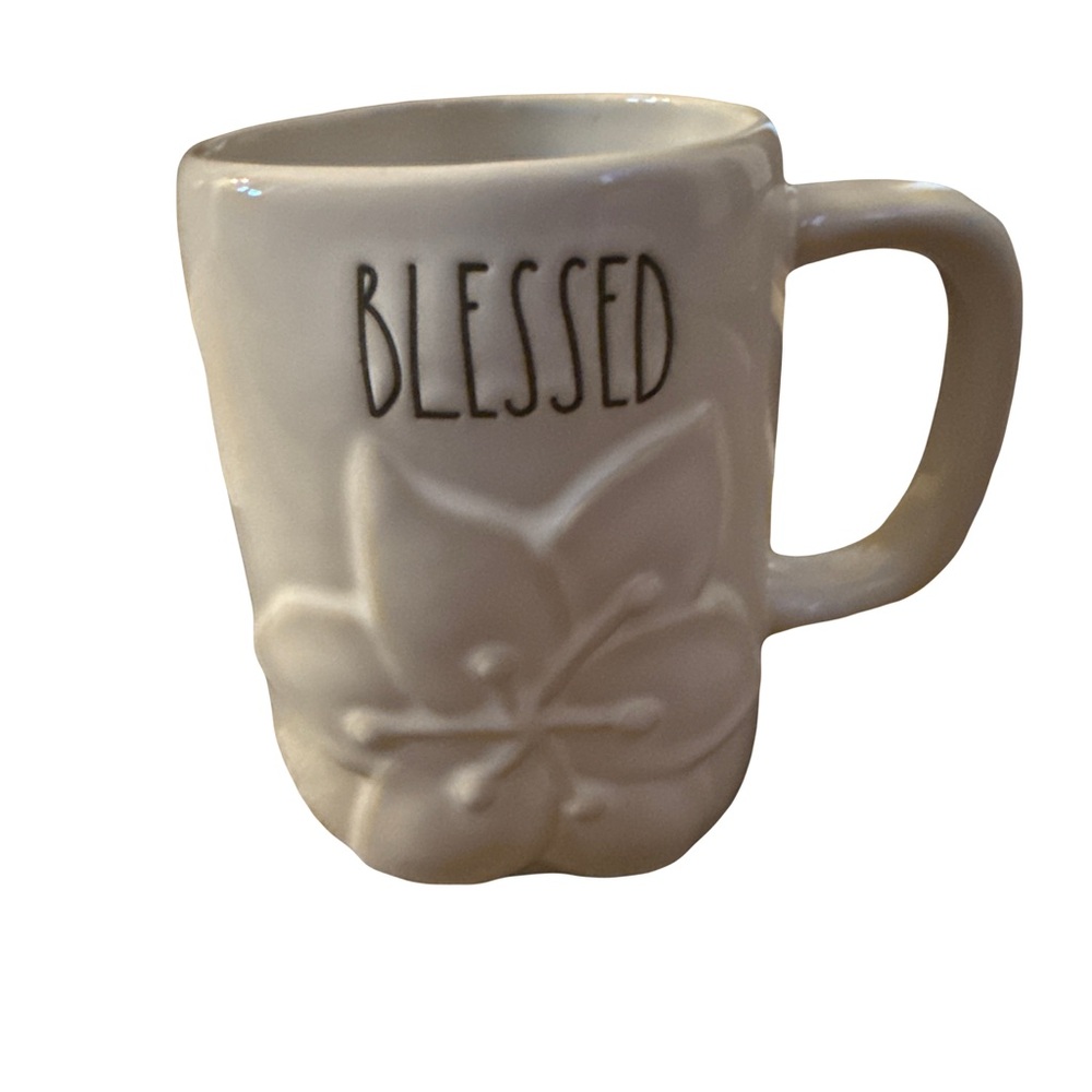 Rae Dunn Cream 'Blessed' Mug
